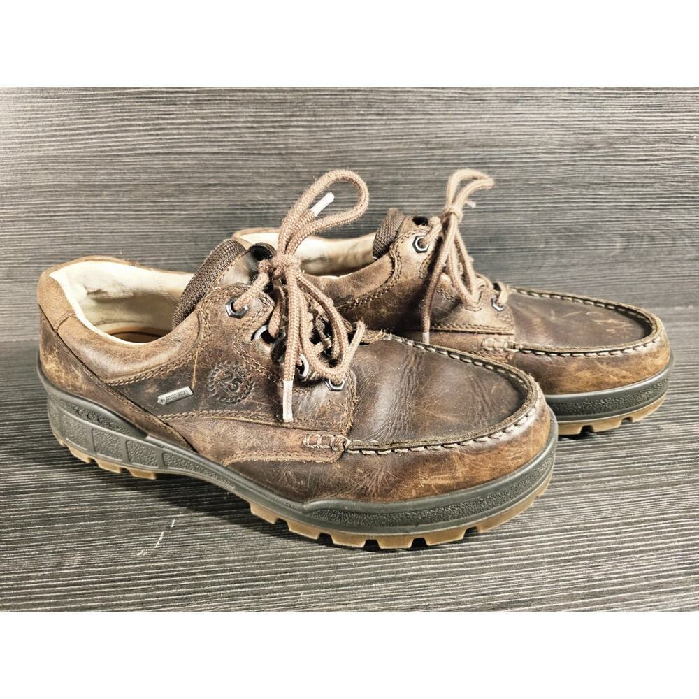 ECCO Men's Track 25 Low GORE-TEX Brown Leather Size Us 8-8.5 EU 42